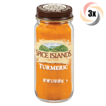 3x Jars Spice Islands Turmeric Flavor Seasoning Mix | 2.2oz | Fast Shipping - £22.58 GBP