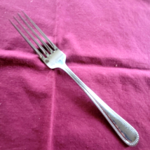 Towle Stainless Dinner Fork Halifax Pattern 18/10 Hammered Bead Outline 8.25" - $5.93