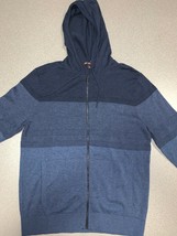 Michael Kors Front Zip Hoodie Jacket Blue Lightweight Cotton Womens Size... - £74.76 GBP