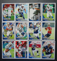 2010 Topps San Diego Chargers Team Set of 12 Football Cards - £3.12 GBP
