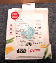 Star Wars Darth Vader Pyrex Reusable Platinum Silicone Bag HALF GALLON - $9.99