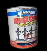 Hammerite Hammered Finish Dark Blue Metal Paint/Primer 1 Quart Can Kilz ... - £78.34 GBP