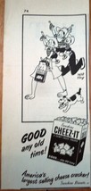 Sunshine Cheez-It Crackers Magazine Advertising Print Ad Art 1950s - £2.39 GBP