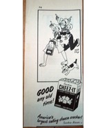 Sunshine Cheez-It Crackers Magazine Advertising Print Ad Art 1950s - €2,59 EUR
