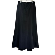 Ann Taylor Black Back Pleated Formal Maxi Skirt  Size 10 - $64.34