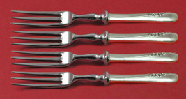 Blossom Time by International Sterling Silver Fruit Fork Set 4-piece Custom 6&quot; - £216.06 GBP