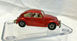 Vtg 1968 Matchbox Volkswagon 1500 Saloon Red No. 15 Superfast Toy Car - £31.93 GBP