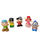Lot Of 5 Toy Figures Ariel John Deere Pirate Cake Toppers People Imagina... - $188.26 MXN