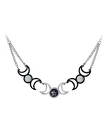 Alchemy Of England P877 - Tres Lunae moon star Necklace Gothic Pendant - $1,198.31 MXN