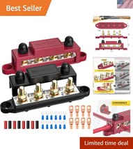 Compact Marine Bus Bar with Nickel-Plated Terminals - Safe Power Distrib... - $812.66 MXN