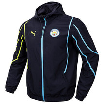 Puma Manchester City Pre-Match Woven Jacket Men&#39;s Scccer Top Sports NWT 77758024 - $126.81