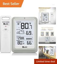 Compact Wireless Weather Station: High-Precision Indoor/Outdoor Monitor ... - $47.47