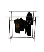 Roxy Display (RK-R60) Double Rail Garment Rack, 2 Hanging Bars - $3,082.16 MXN