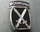 ARMY 10th MOUNTAIN DIVISION BLACK ENAMEL LAPEL HAT PIN 7/8 x 1.1 INCHES - £4.60 GBP