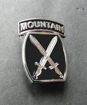 ARMY 10th MOUNTAIN DIVISION BLACK ENAMEL LAPEL HAT PIN 7/8 x 1.1 INCHES - $5.74