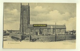 cu0982 - St Buryan Church , Cornwall - postcard - $3.81