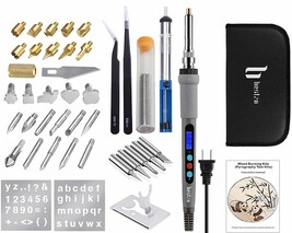 BESTZO LCD Wood Burning Tool Kit With Soldering Iron, Pyrography Tool Kit Pen  - £69.84 GBP