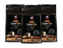 Unique Beans - SUMATRA GROUND ORGANIC COFFEE - Morning Brew 3Pack - $51.26