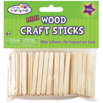 Mini Craft Sticks-Natural 2.125&quot; 150/Pkg - £11.28 GBP