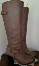 Just Fab Brand ~ Brown ~ Knee High Boots ~ Women&#39;s Size 8 Boots w/Boot S... - $50.00