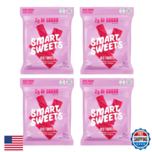 Smart Sweets Red Twists 4-Pack - 92% Less Sugar, 12g Fiber, Vegan, Keto - $29.29