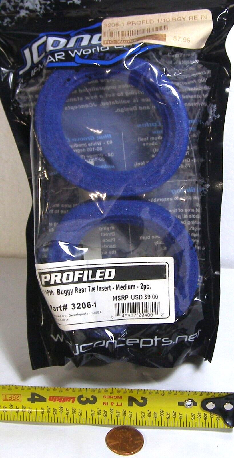 J Concepts 1/10th Buggy Rear Tire Insert Medium 2pc 3206-1  SIF/K - $9.95