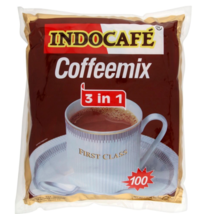 100 SACHETS INDOCAFE 3IN1 INSTANT COFFEE MIX DHL EXPRESS - $61.90