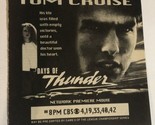 Days Of Thunder Vintage Tv Guide Print Ad Tom Cruise Nicole Kidman TPA5 - £4.65 GBP