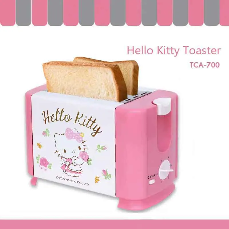 Kawaii Hello Kittys Bread Toaste Anime Sanrios Cinnamoroll Cooking Appliances - £83.16 GBP