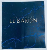 1987 Chrysler Le Baron Dealer Showroom Sales Brochure Guide Catalog - $9.45