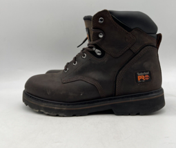 Timberland Pro Boondock 6&quot; A6701 Mens Brown Leather Ankle Work Boots Size 11M - £69.12 GBP