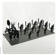 13pcs Castle Knights Weapons Horse Army Minifigures Building Block Fit L... - £21.03 GBP