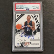 2009-10 Rookies and Stars #45 Mike Conley signed Auto Card PSA/DNA Slabbed Grizz - £37.38 GBP