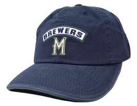 Milwaukee Brewers American Needle Mikey MLB Blue Adjustable Baseball Cap Dad Hat - £12.69 GBP