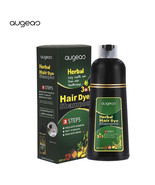 500ml Augeas Herbal 3 In 1 Hair Dye Shampoo Black Colour - $74.02 CAD