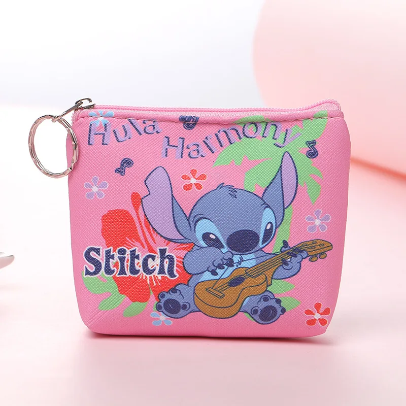 New Anime Stitch Coin Purse Kawaii Lilo Stitch Wallet Cute Angel Storage... - $4.50