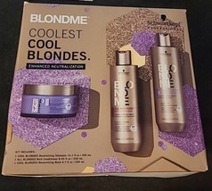 3 Pc Schwartzkopf Blondme Blondes Shampoo, Conditioner, Mask - $79.19