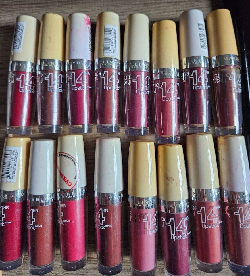 Maybelline SuperStay 14 Hr Lipstick &quot;Unsealed&quot; Covers Smudges/ discolored - $9.85+