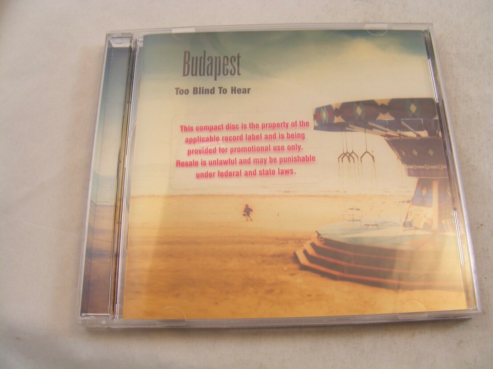 BUDAPEST - TOO BLIND TO HEAR - VERY GOOD  - CD  - $0.95