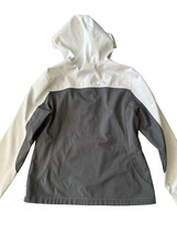 Women&#39;s L (12-14) Free Tech Mid-Weight Shell White GrayHooded Jacket - £7.86 GBP
