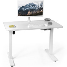 VIVO Electric 43 x 24 Stand Up Desk | White Table Top, White Frame - £321.99 GBP