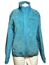 Patagonia Zip Jacket Women&#39;s Medium Quilted Fleece Outdoor Casual NOTES - AC - £27.51 GBP