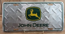 John Deere Stamped Aluminum Vanity License Plate Tag Licensed Product 49X95 - £10.94 GBP