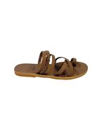 Classic leather sandals handmade for her - $63.84