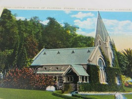 Vintage Little Church of Flowers Forest Lawn Glendale CA Postcard 51520 Memorial - £9.48 GBP