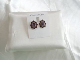 Charter Club Gold-Tone Crystal Jeweled Stud Earrings Y526 $29 - $13.43