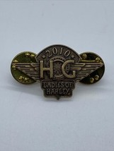 Ladies Of Harley Davidson Owners Group Hog Loh 2010 Vest Jacket Hat Pin - £9.74 GBP