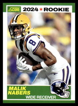 2024 Score 35th Anniversary Rookie #5 Malik Nabers NM-MT NY Giants ID:75483 - $5.93