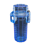 Clear Blue Designed Plastic Waterproof Survival Big Bic Lighter Case - $10.88