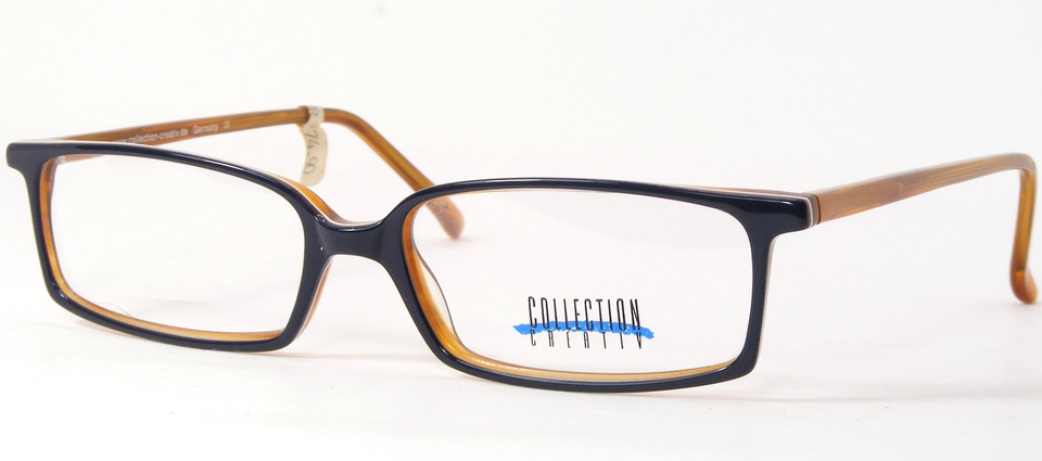 Collection Creativ 200 740 Dark Blue UNIQUE EYEGLASSES GLASSES FRAME 52-... - $49.50